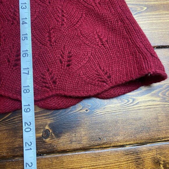 At Studio NWT womens Cashmere Lambswool Rabbit Hair knit shawl Size M/L - Picture 7 of 8